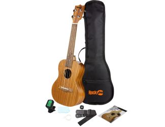 Premium Soprano Ukulele Starter Kit Natural