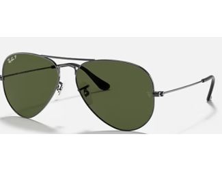 Ray-Ban Aviator Unisex Sunglasses Polarized Size 58-green
