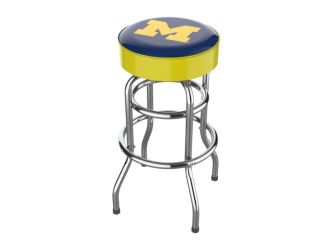 University Of Michigan Chrome Bar Stool