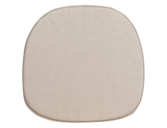 Cross Back Barstool Burlap Cushion with Tieback Straps and Removable Cover