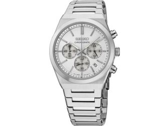 Essentials SS Quartz Chronograph Silver Dial