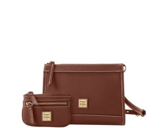 Saffiano Zip Crossbody with Small Coin Case