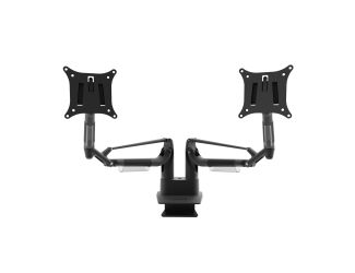 Dual-Monitor Desktop Mount for 17" to 32" Displays: Black