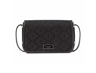 Spade Flower Jacquard Liv Flap Crossbody - Black Multi