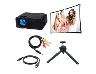 HD Digital Bluetooth Projector w/ Accessory Kit