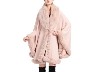 Ruana w/ Mink Fur Trim