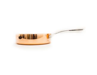 Copper Tri-Ply 9.5" Covered Deep Skillet, Non-Hammered
