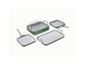 5pc Square Cookware Set Sage