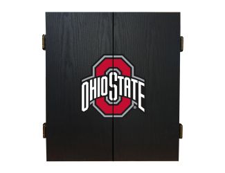 Ohio State Fan's Choice Dartboard Cabinet Set