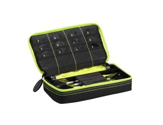 Casemaster Plazma Dart Case Black with Yellow Zipper