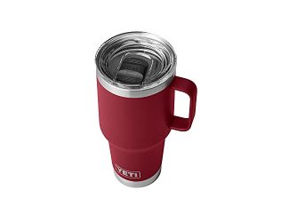 Yeti Rambler 30 oz Travel Mug, Harvest Red w Magslider Lid