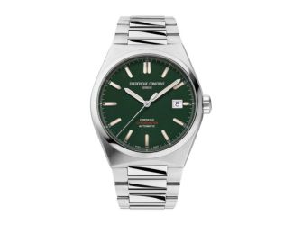 Men's Frederique Constant HIGHLIFE AUTOMATIC Stainless Steel Bracelet watch, Green dial