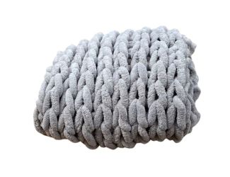 Infinite Chunky Knit Blanket Size 30" x 39"