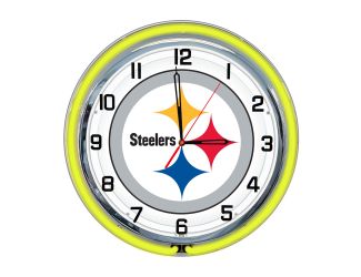 Pittsburgh Steelers 18" Neon Clock