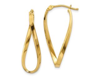 14k Small Twisted Earrings