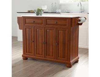 Alexandria Granite Top Full Size Kitchen Island/Cart