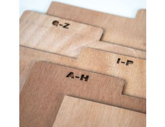 A-Z Vinyl Record Crate Dividers