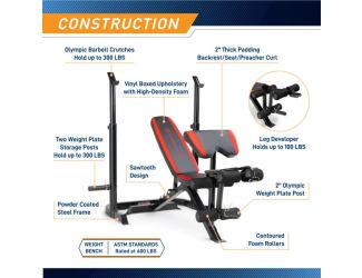 Two-Piece Olympic Weight Bench