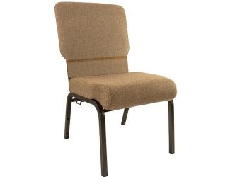 Mixed Tan Church Chair 20.5 in. Wide