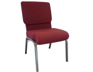 Maroon Church Chair 20.5 in. Wide