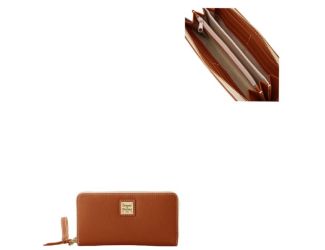 Lucca Leather Large Zip Around Wristlet