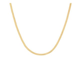 10K Yellow Gold Herringbone Necklace Size 18"