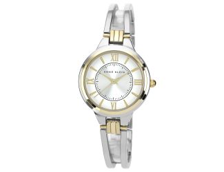 Women's Two-tone Open Bangle Watch