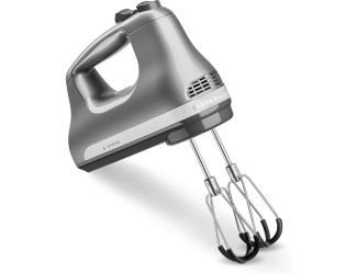 6-Speed Hand Mixer with Flex Edge Beaters in Contour Silver