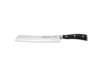 8" Classic Ikon Bread Knife Black