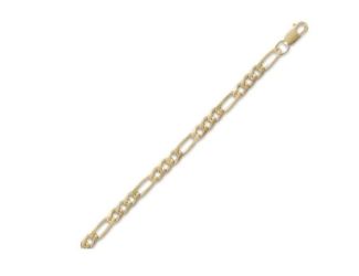 14k GF figaro bracelet