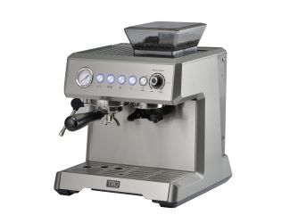 All-in-One Espresso Maker w/ Burr Grinder and Steam Wand
