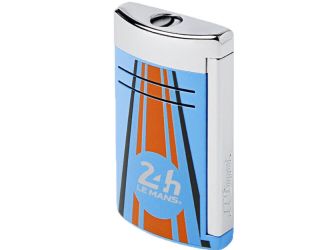S.T. Dupont Lighter Le Mans Maxijet in Blue and Chrome