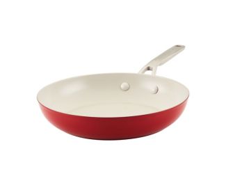 10" Hard Anodized Ceramic Nonstick Fry Pan Empire Red