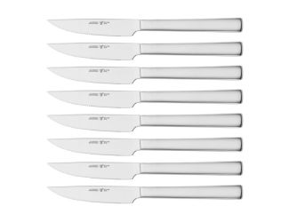 8pc Steak Knife Set Polished Stainless Steel