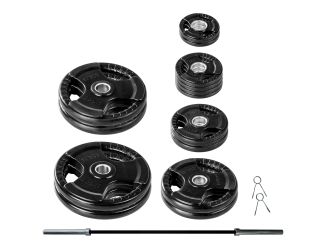 Lifeline - Olympic Rubber Grip Plate Set - 300 LBS