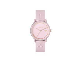 Lacoste L.12.12 Ladies Blush Aluminum Case. Blush Dial. Blush Silicone Strap.