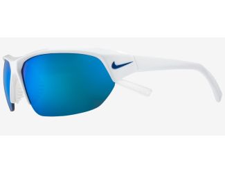 Skylon Ace Sunglasses - White/Grey Blue Mirror