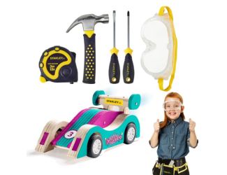 Stanley Jr. Combo DIY Set with Pull Back Sports Car Kit