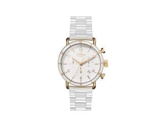 The Canfield Sport Women's Bracelet Watch - 40mm, Polished White Ceramic