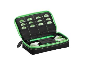 Casemaster Plazma Dart Case Black with Green Zipper