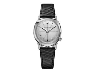 Unisex Legacy Automatic 505 Case Black Leather Strap Silver Dial