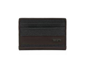Alpha Slim Card Case Anthracite/Brown