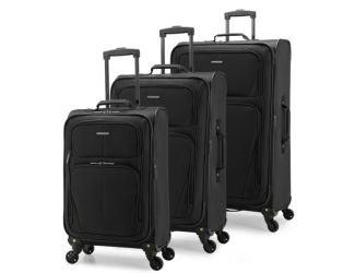 Key West Softside Expandable Spinners, 3 pc set, Black