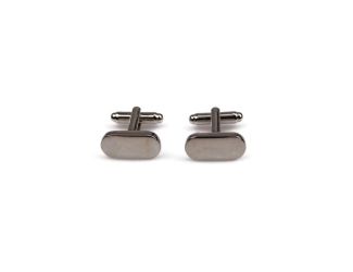 Classic Silver Oval Cufflinks