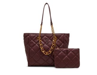BKATTT Quilted Large Tote - Wine