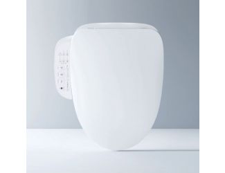 Warm Water Bidet Toilet Seat w/ Side Panel Control Panel