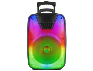 12" Portable Bluetooth Speaker w/ Light Show & True Wireless Stereo