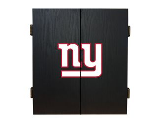 New York Giants Fan's Choice Dartboard Cabinet Set