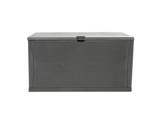 120 Gal Plastic Deck Box: Black