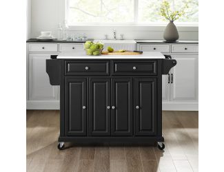 Full Size Granite Top Kitchen Cart